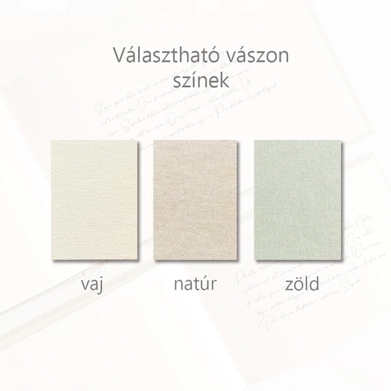 Választható vászon színek